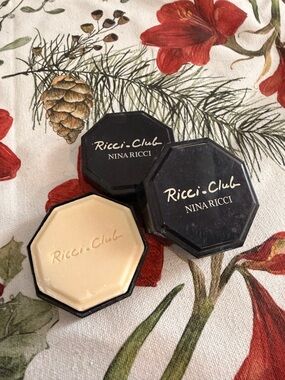 Vintage Nina Ricci Ricci Club Soap Set UNUSED w/ Case Designer Gift UNUSED